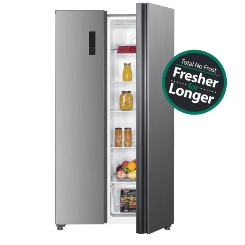 Freestanding, Side by Side, American Fridge Freezer, Total No Frost, Inox